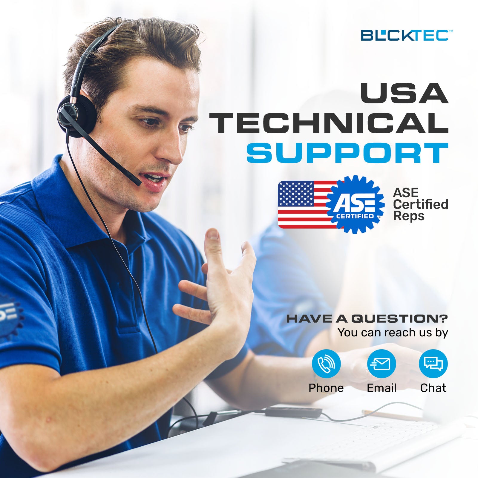BLCKTEC offers free technical support that is based in the US. ASE certified reps standing by to help you with your car issues.